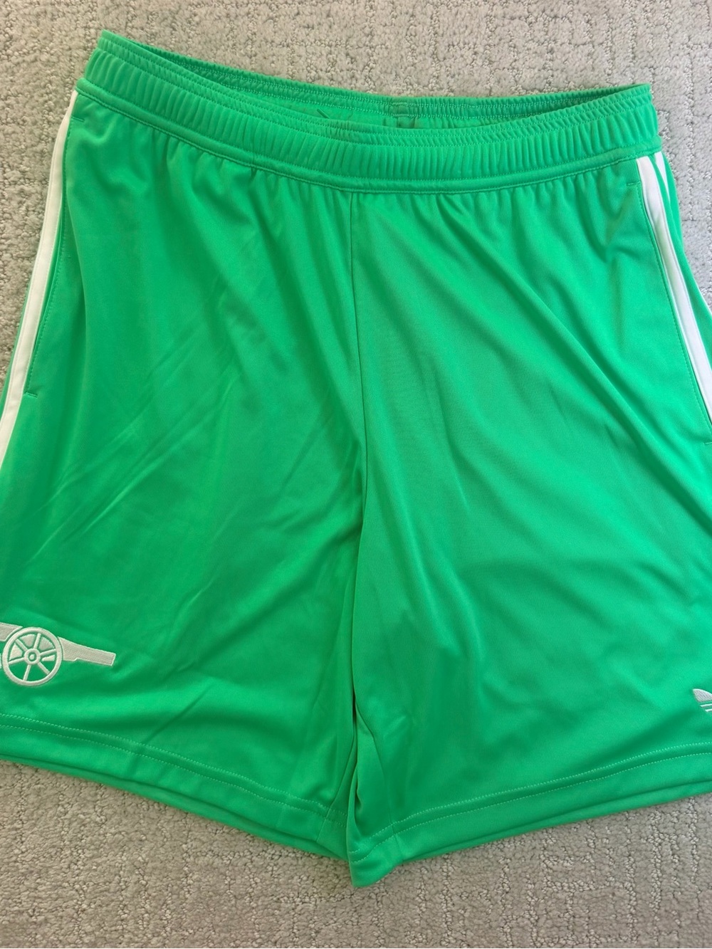 NWT Adidas Originals Arsenal FC 2025/26 Third Goalkeeper Shorts Green Men's M